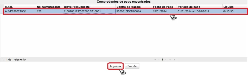 Mi Portal SEP Comprobantes de Pago
