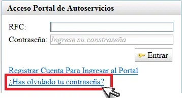 Mi Portal SEP Recuperar contraseña