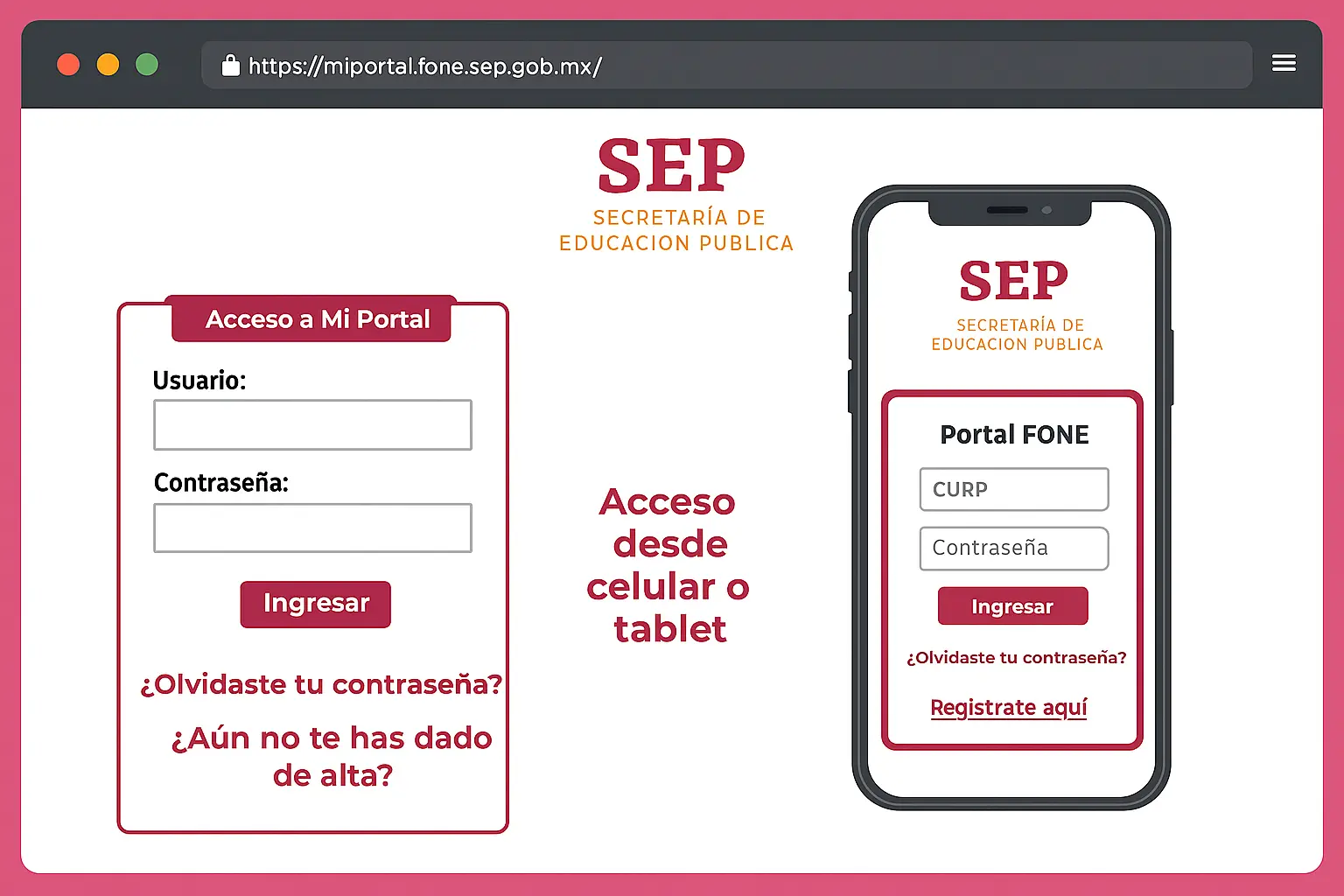 Mi Portal FONE Guía Completa para Docentes y Comprobantes SEP
