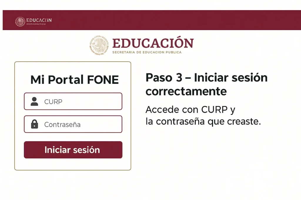 mi portal fone Iniciar sesión correctamente
