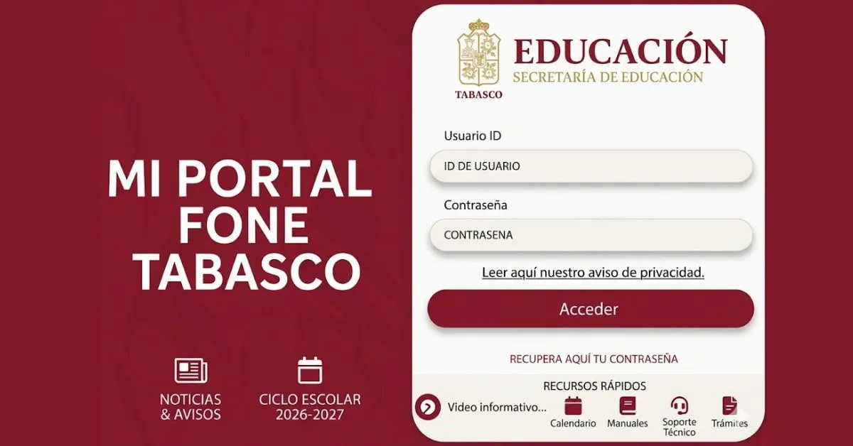 FONE Tabasco 2026: Guía Completa para Docentes y Personal Educativo del SETAB