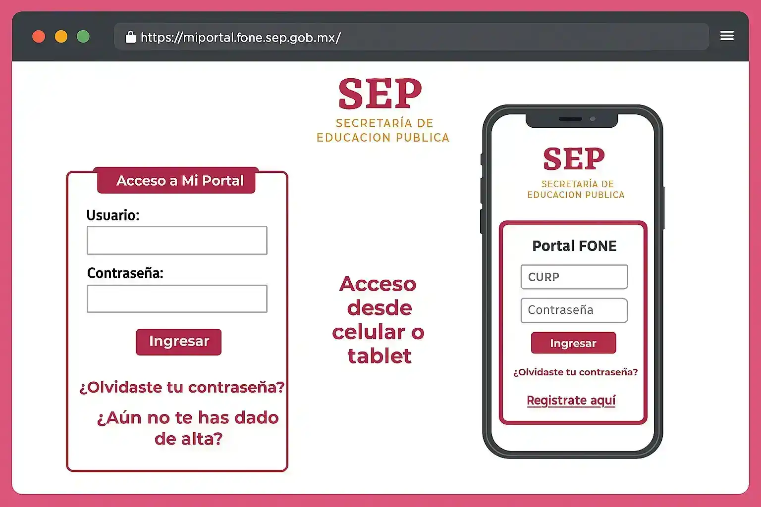 Mi Portal FONE Guía Completa para Docentes y Comprobantes SEP